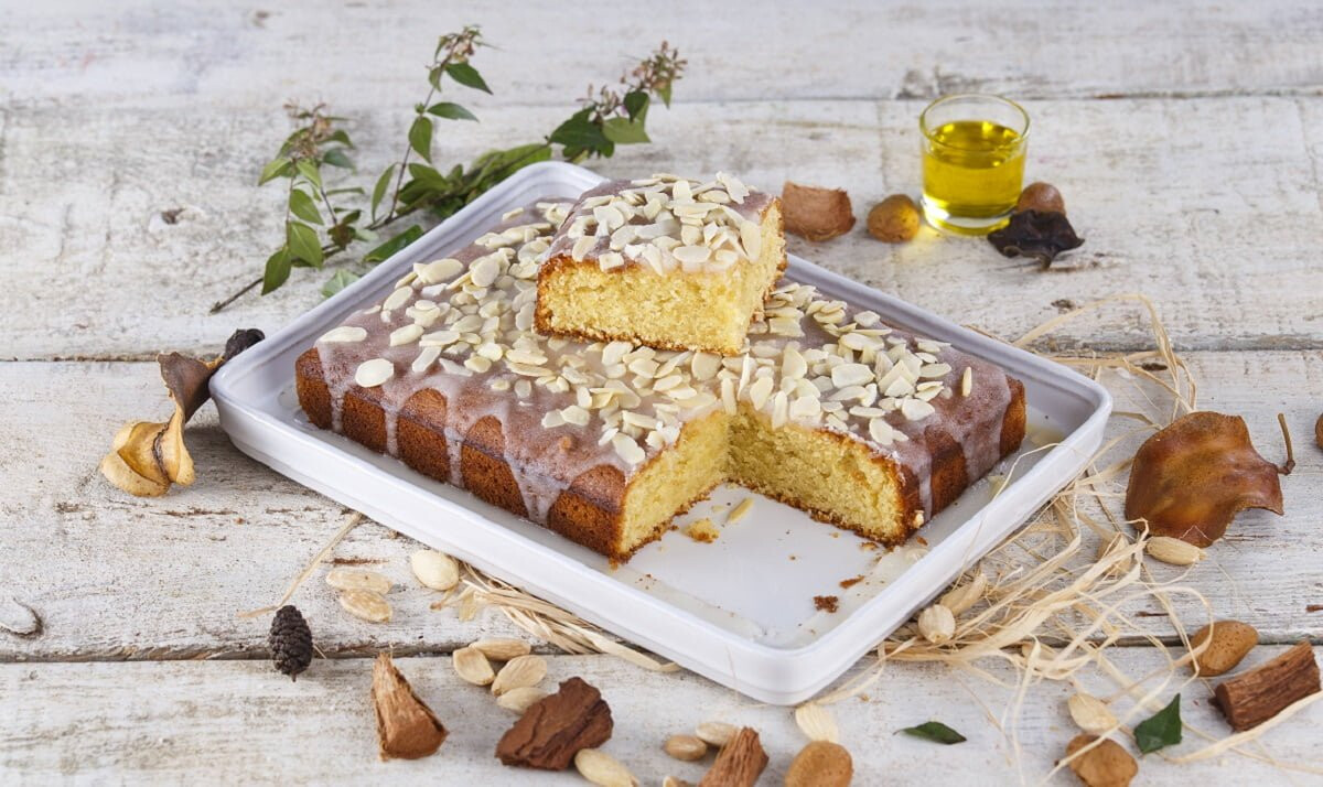 Bolo de azeite e amêndoa