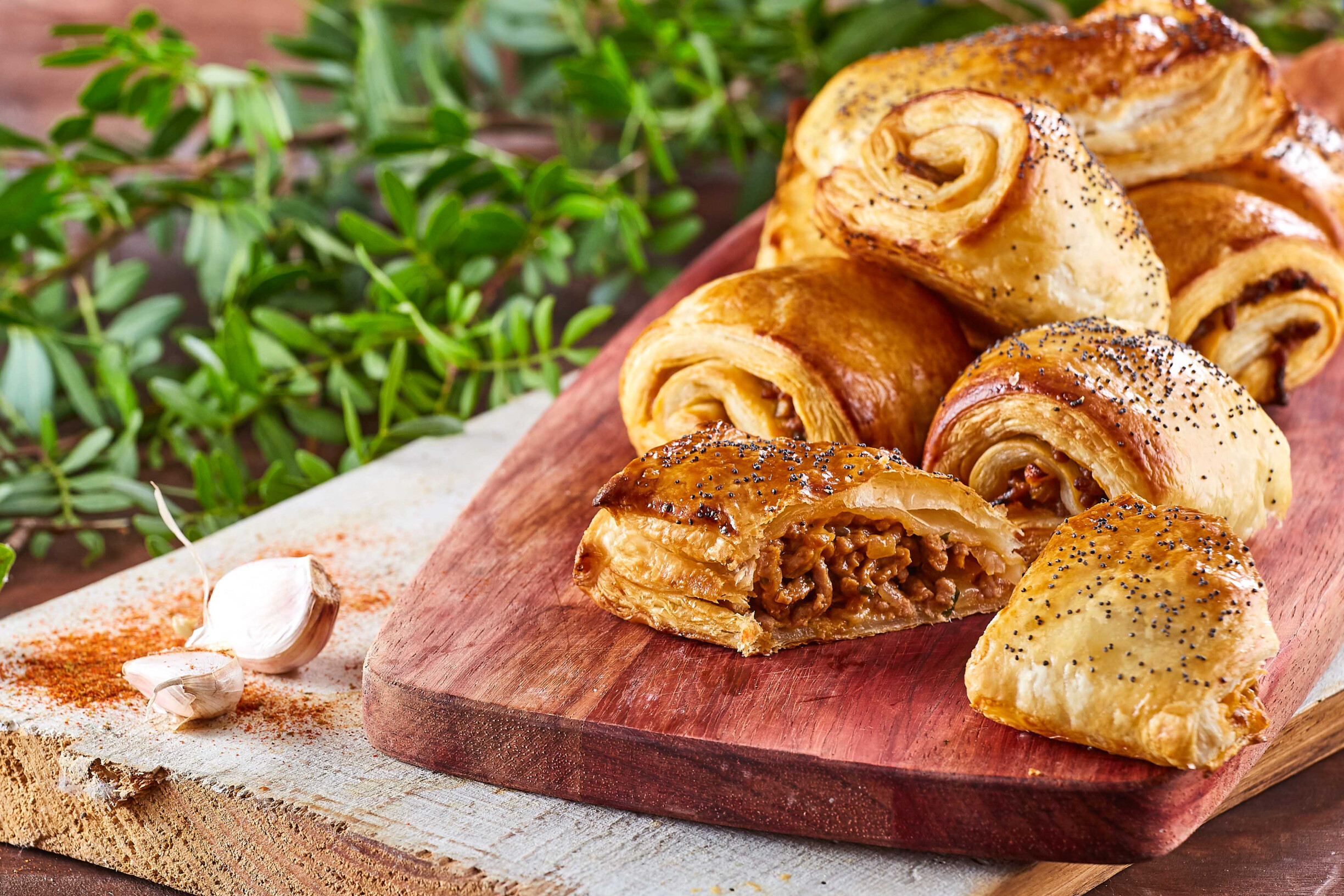 Folhadinhos de carne