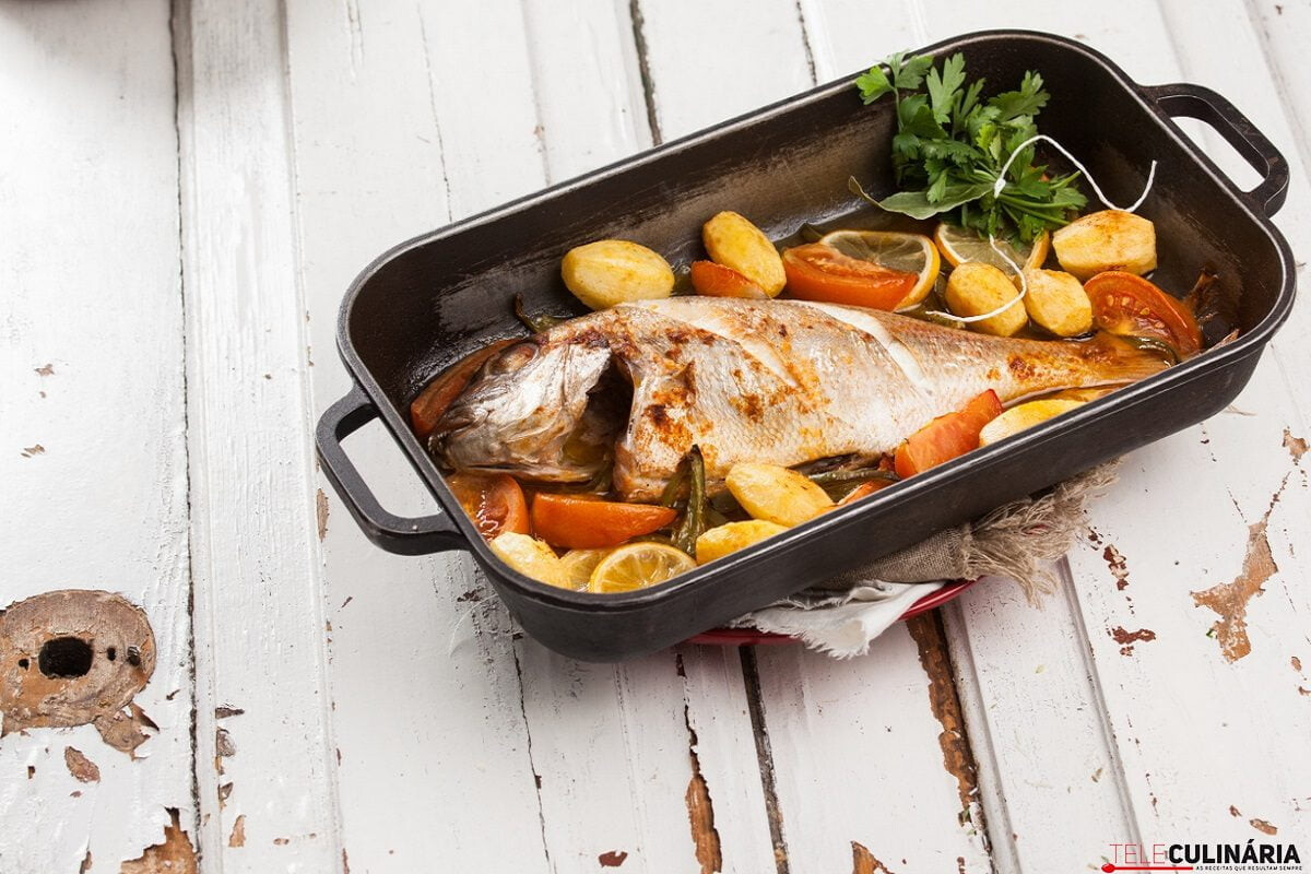Receita de pargo assado no forno