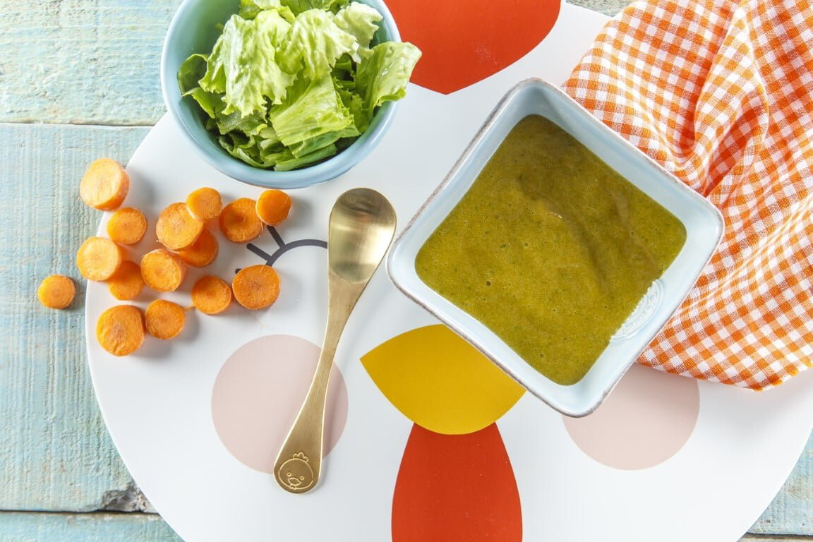 Puré de alface (bebé a partir dos 4 meses)