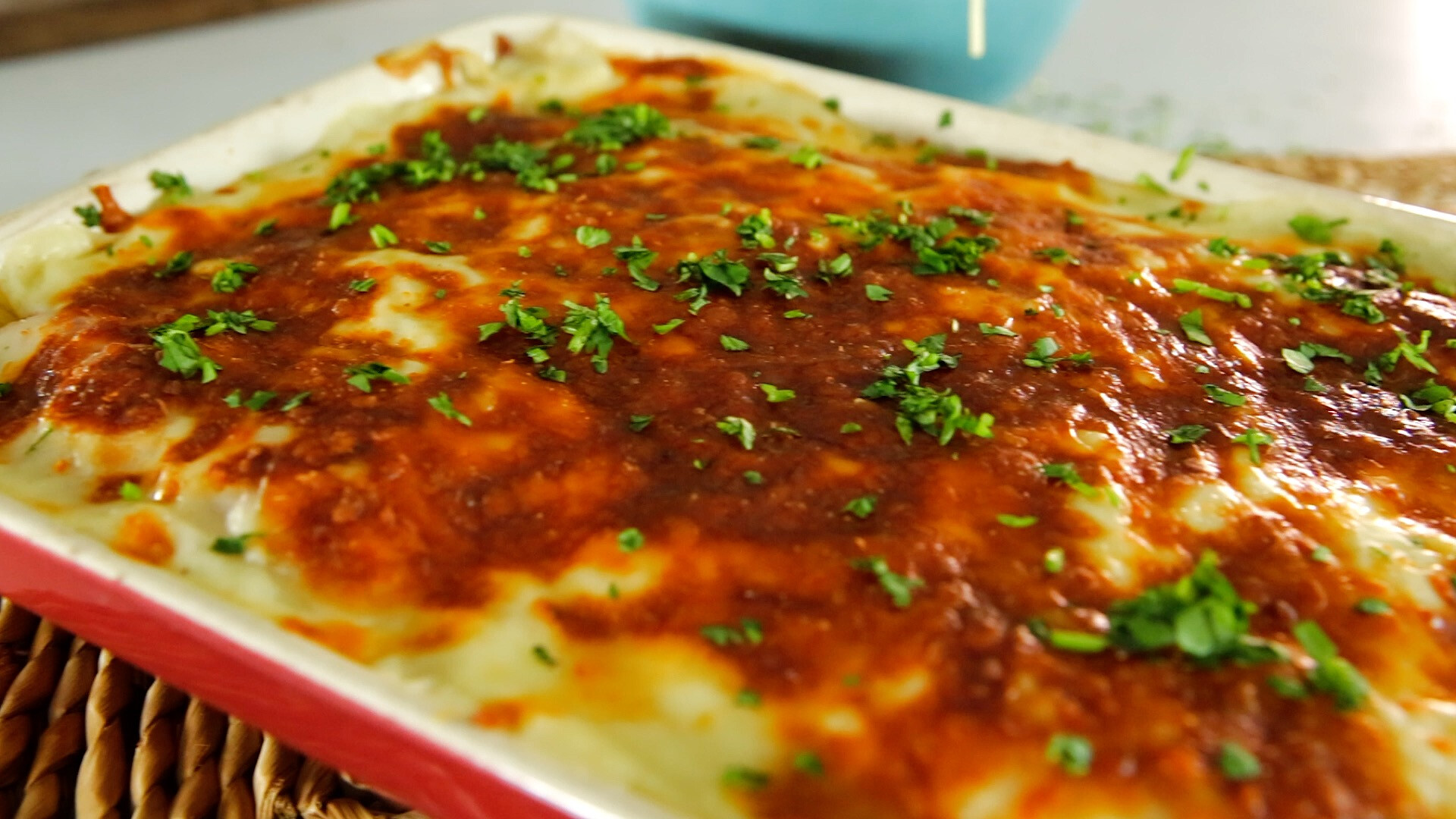Canelones de esparguete