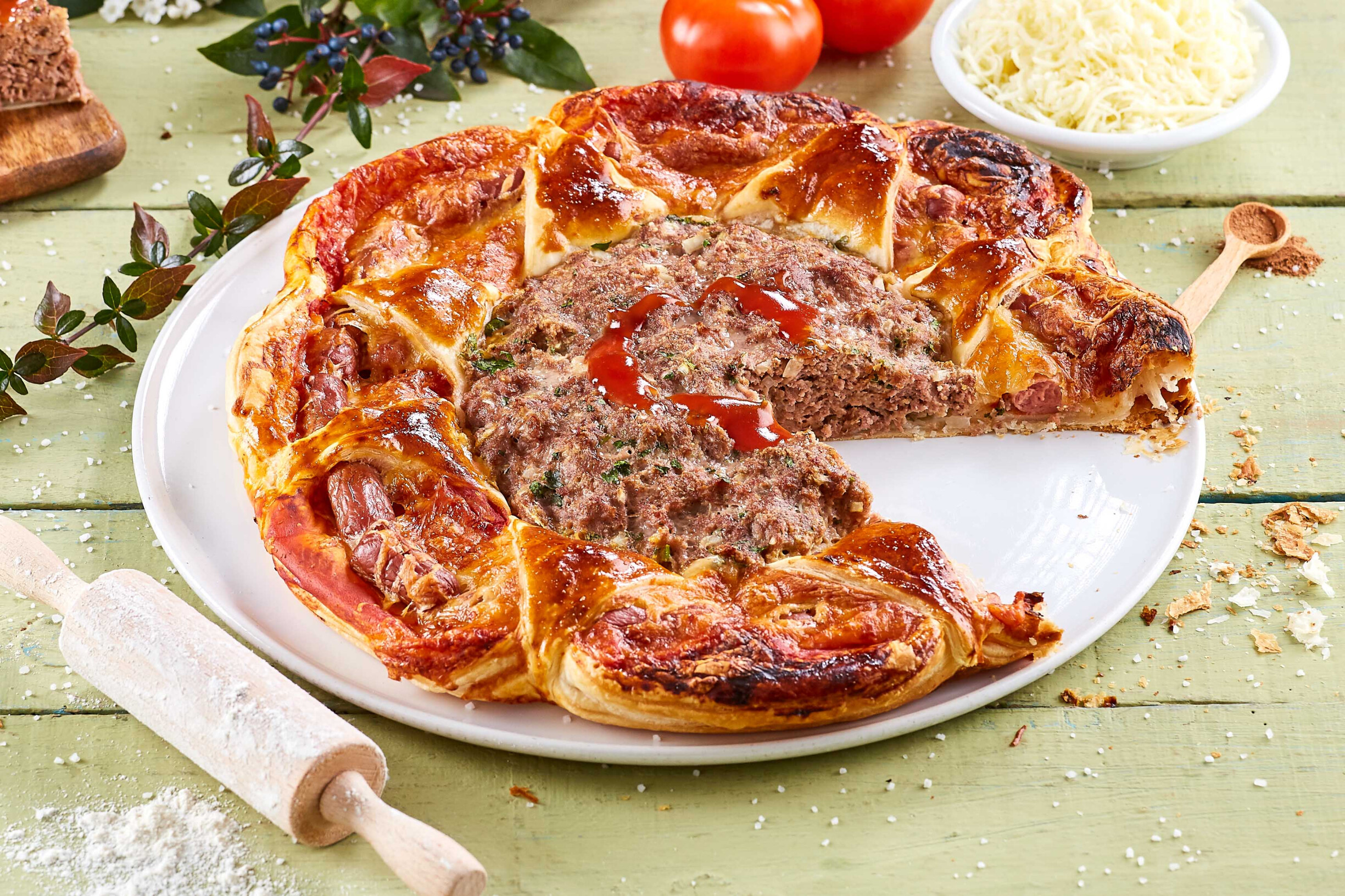 Tarte de hambúrguer