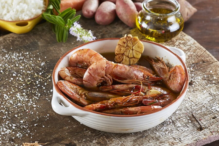Gambas no forno