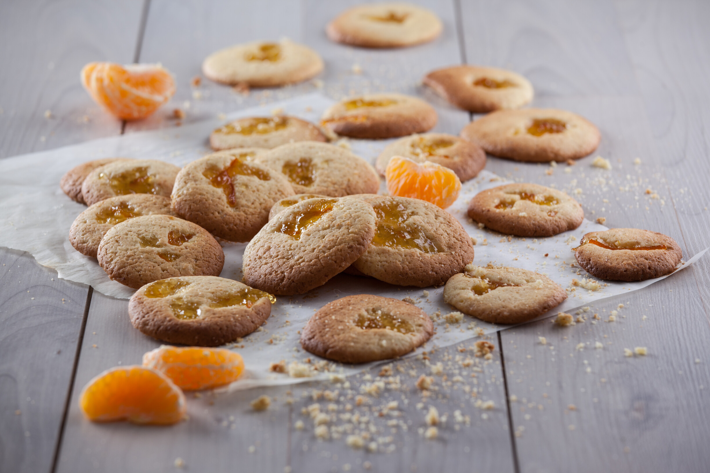 Bolachas de tangerina