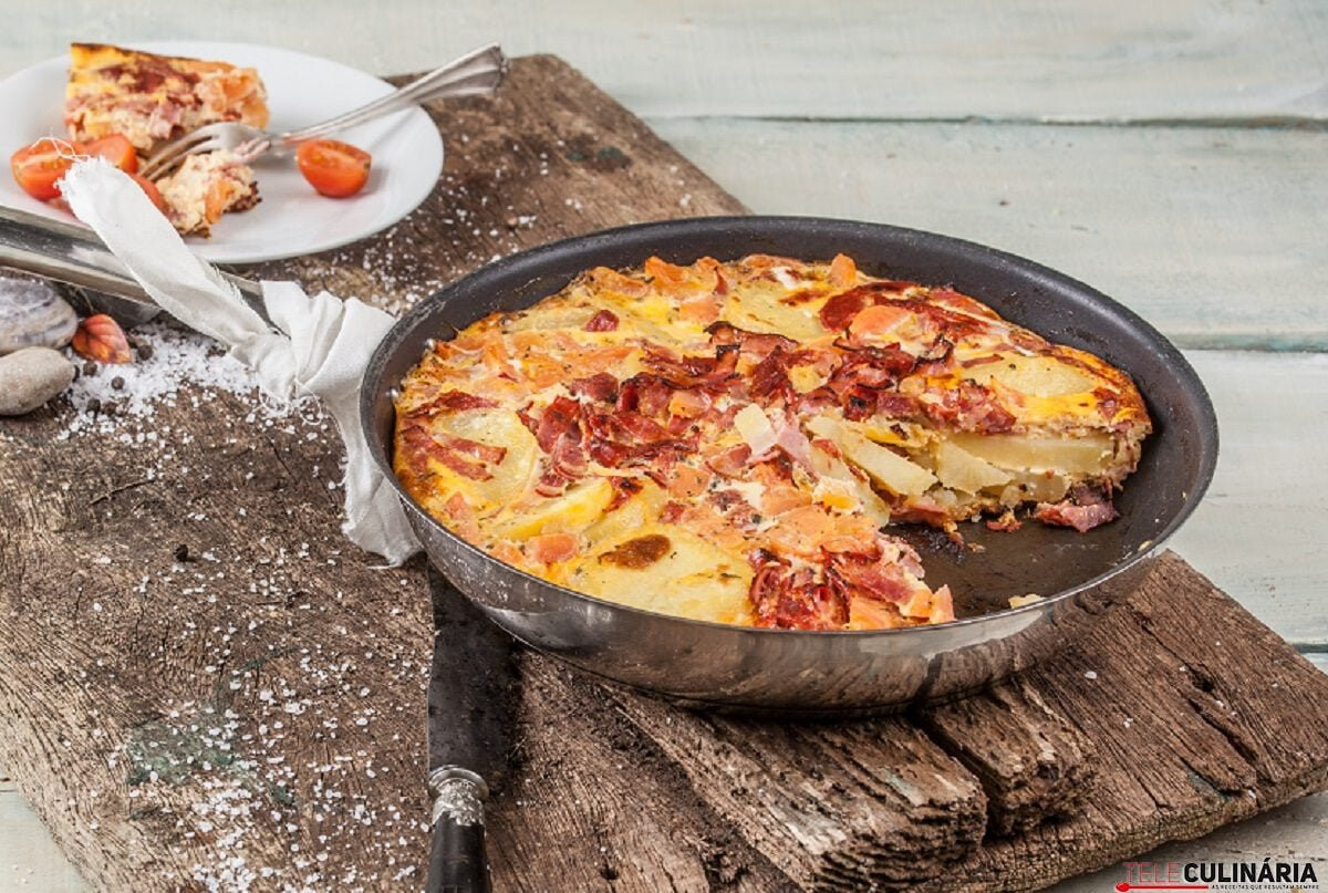 Tortilha de carnes frias