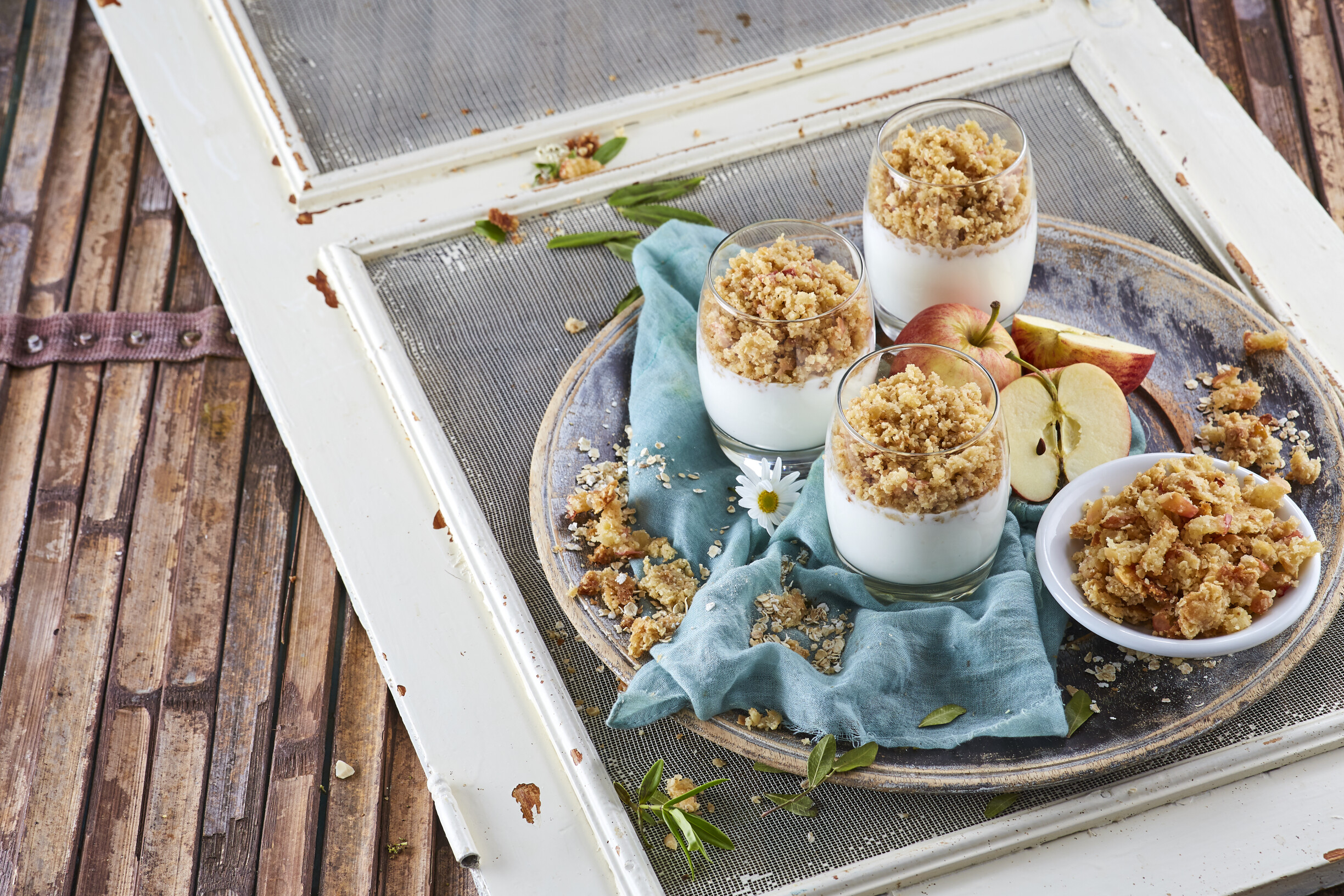 Receita fácil de crumble de maçã