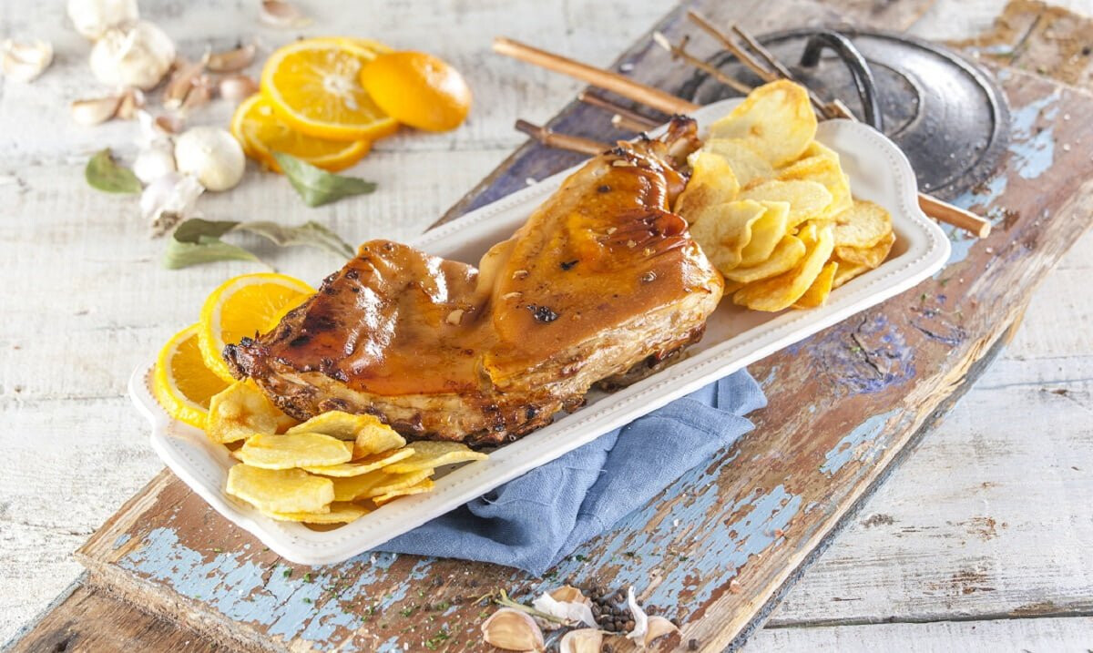 Receita de leitão assado à moda de Negrais