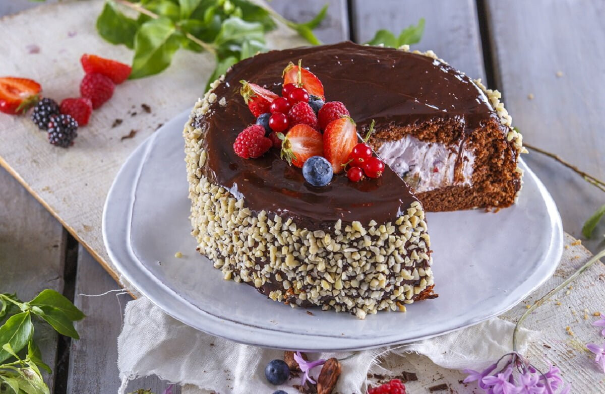 Bolo surpresa de chocolate