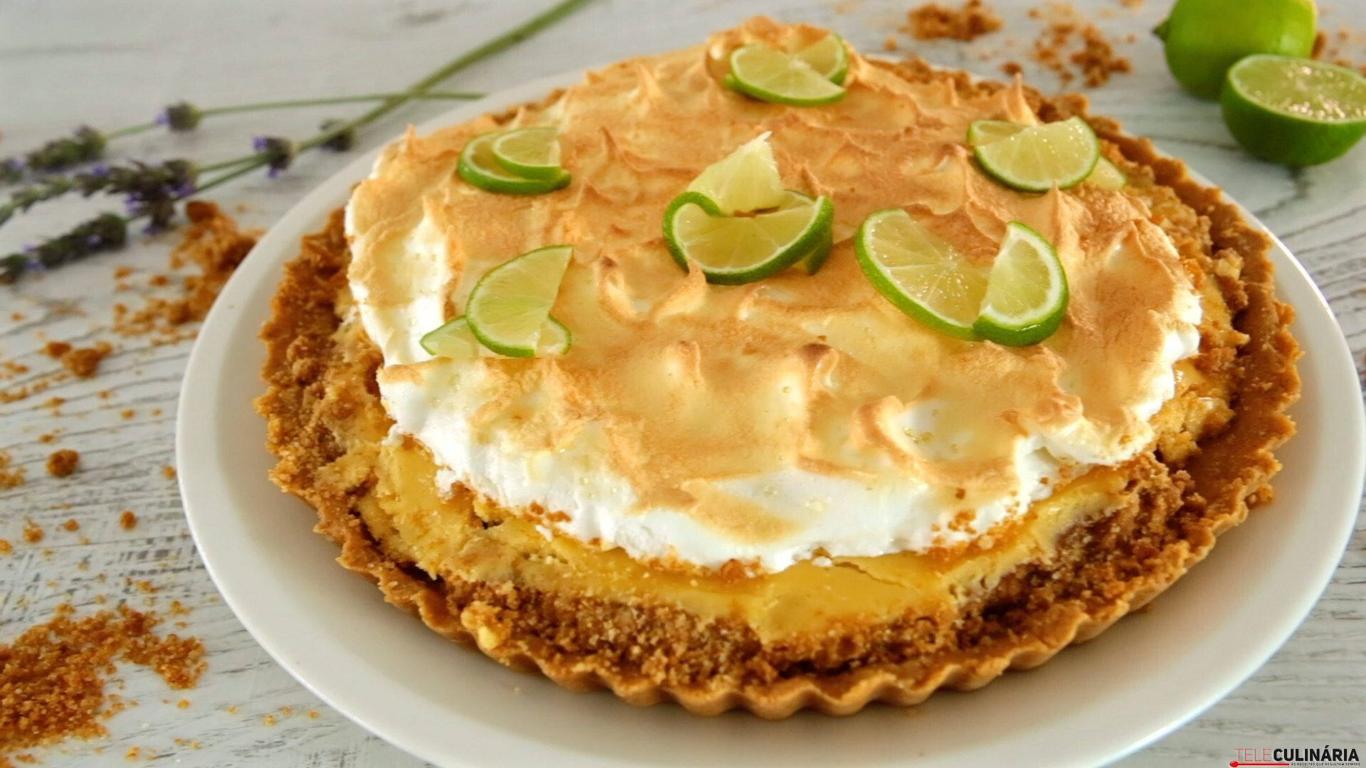 Tarte crocante de lima