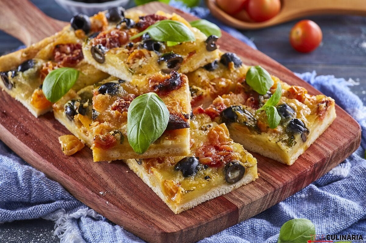 Tarte de queijo e tomate