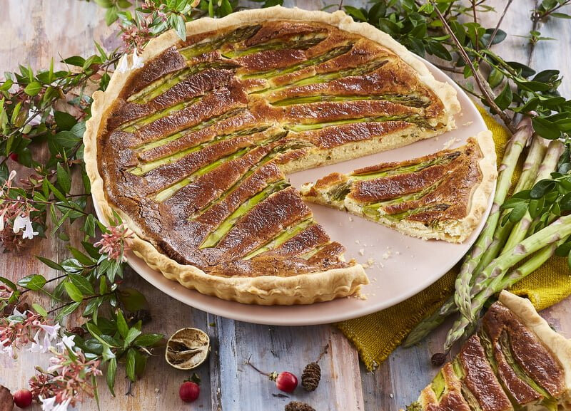 Tarte de espargos