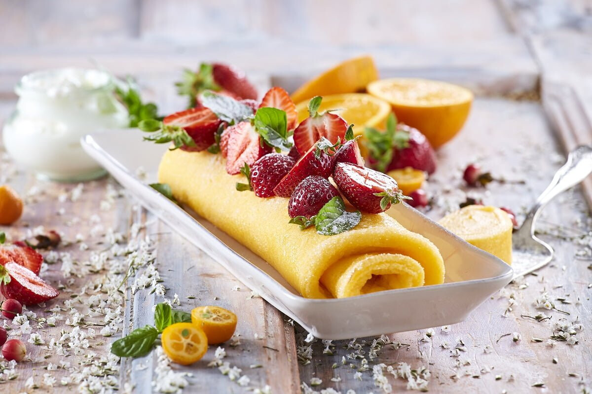 Torta de iogurte grego