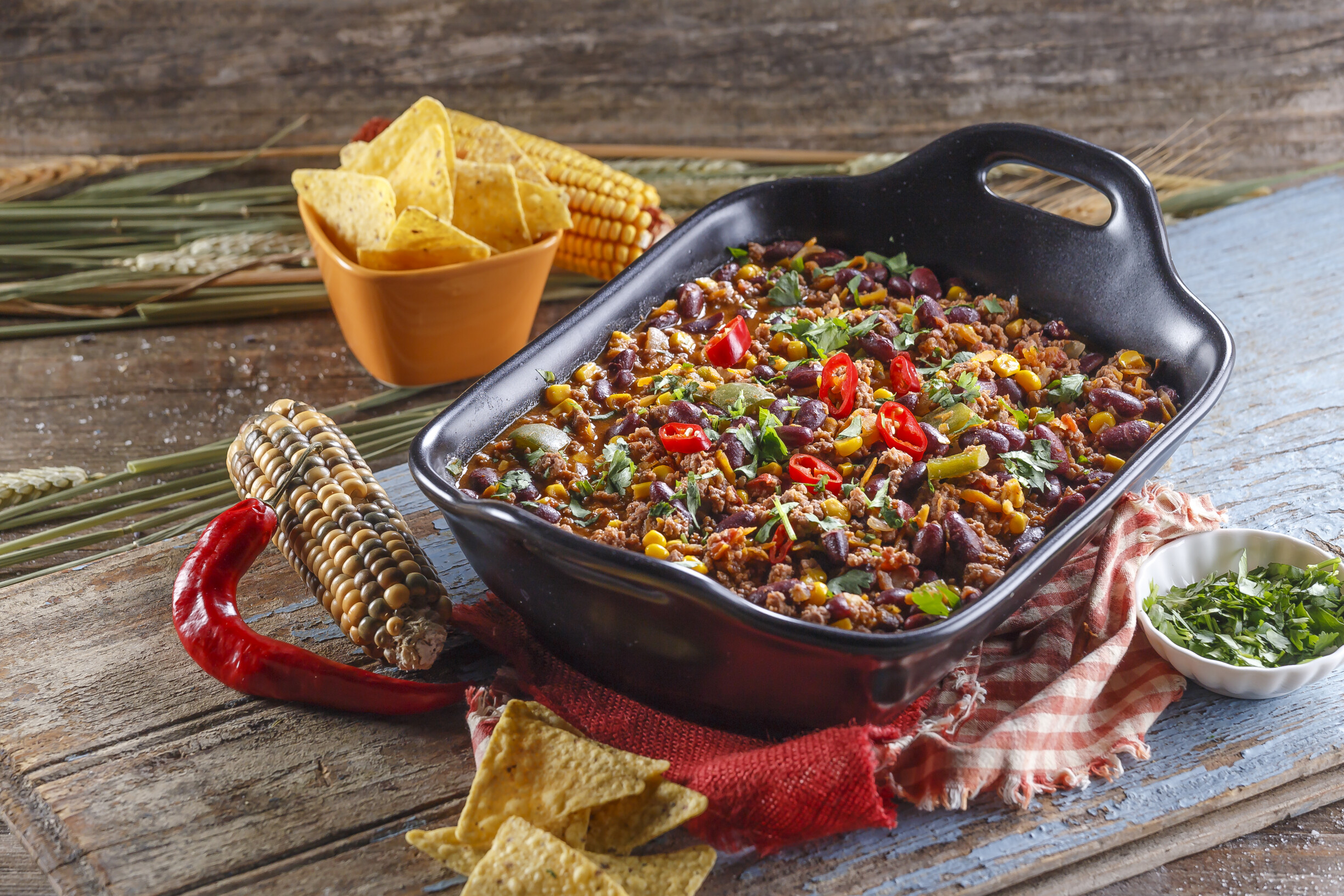 Chili com carne picada