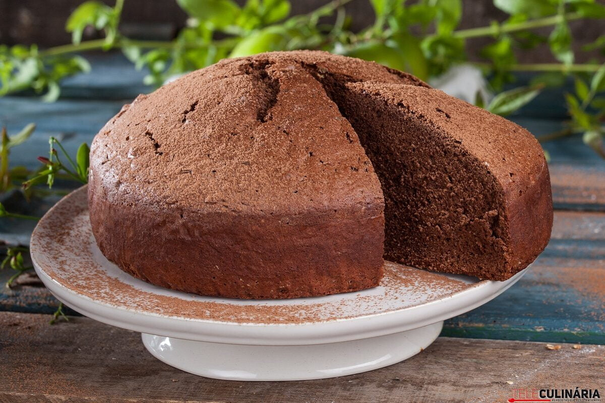 Receita de pão de ló de chocolate