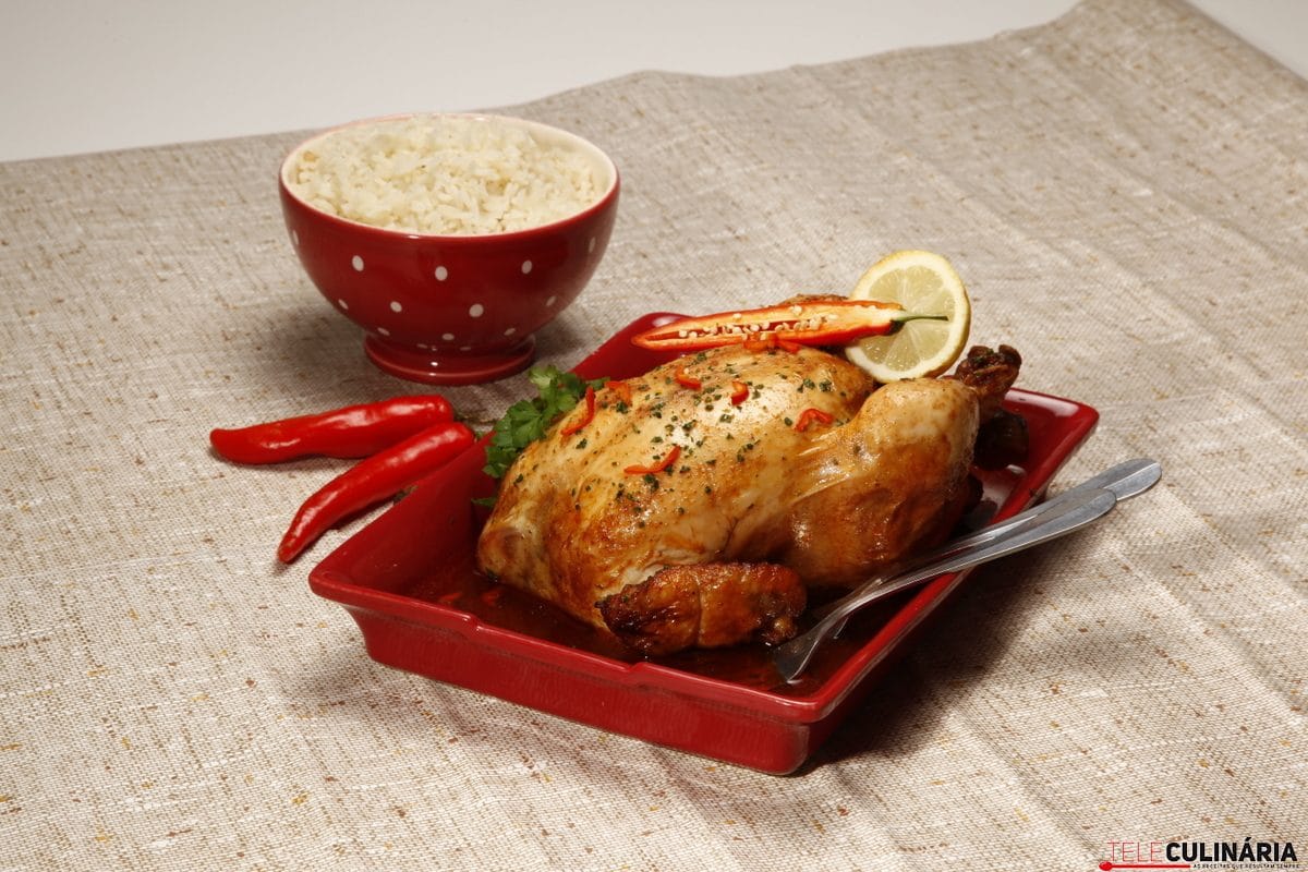 Frango com molho diabo