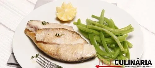 Perca suada com limão