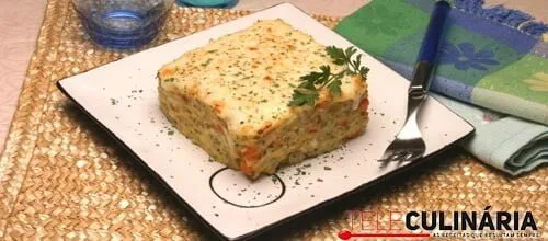 Bacalhau com requeijão e aipo