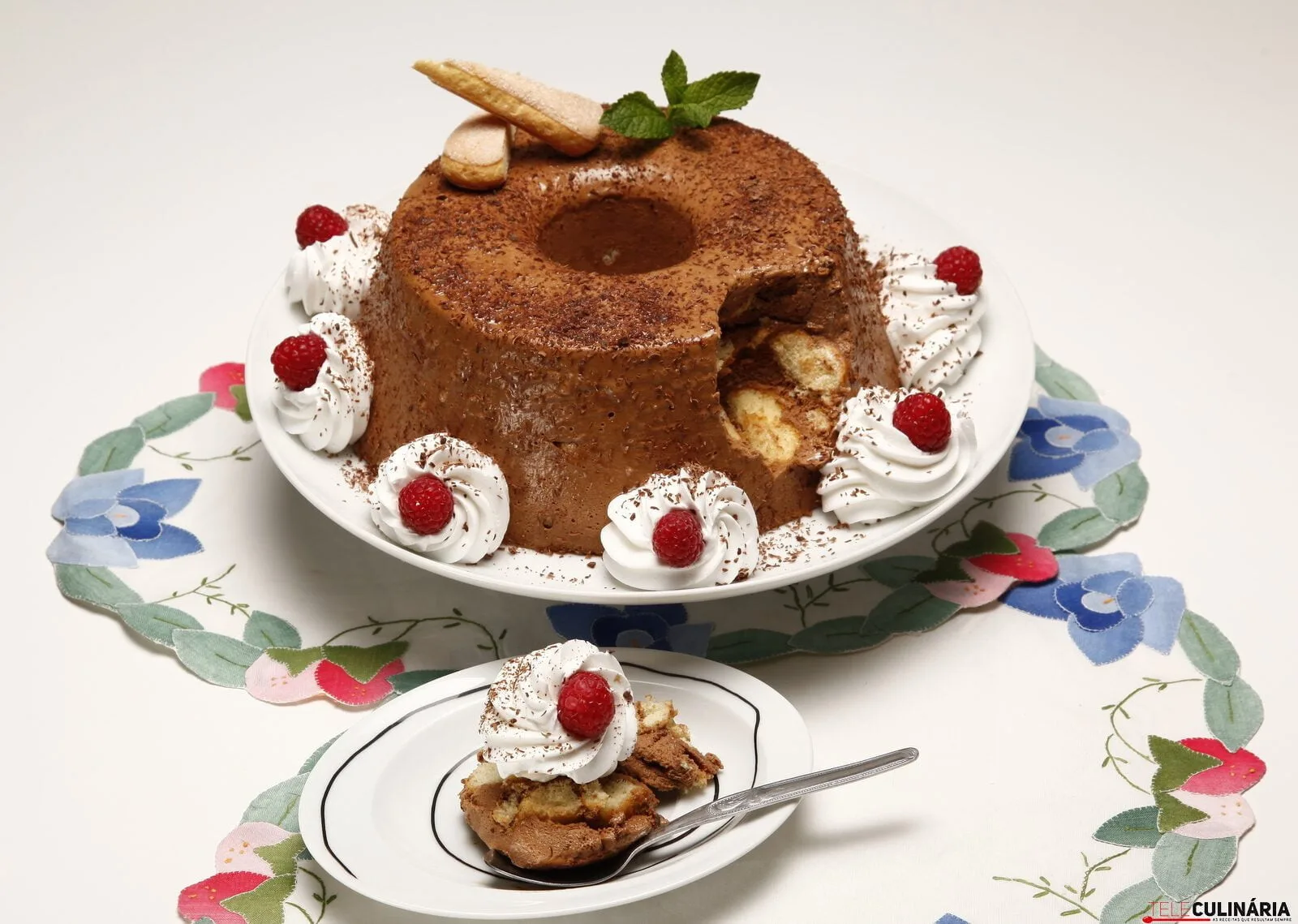 Semifrio de moka com chocolate