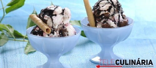 Gelado de duas cores