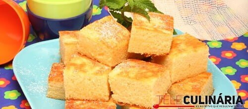 Quadrados de mel com farinha de arroz