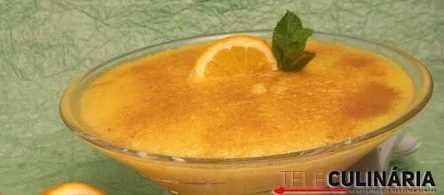 Doce de ovos com laranja e canela
