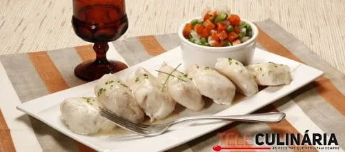 Medalhões de pescada estufados no forno