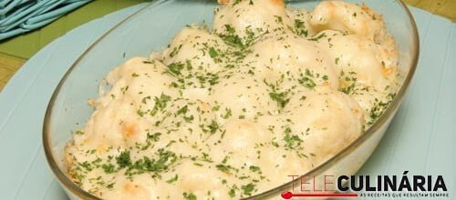 Gratinado de couve-flor com queijo