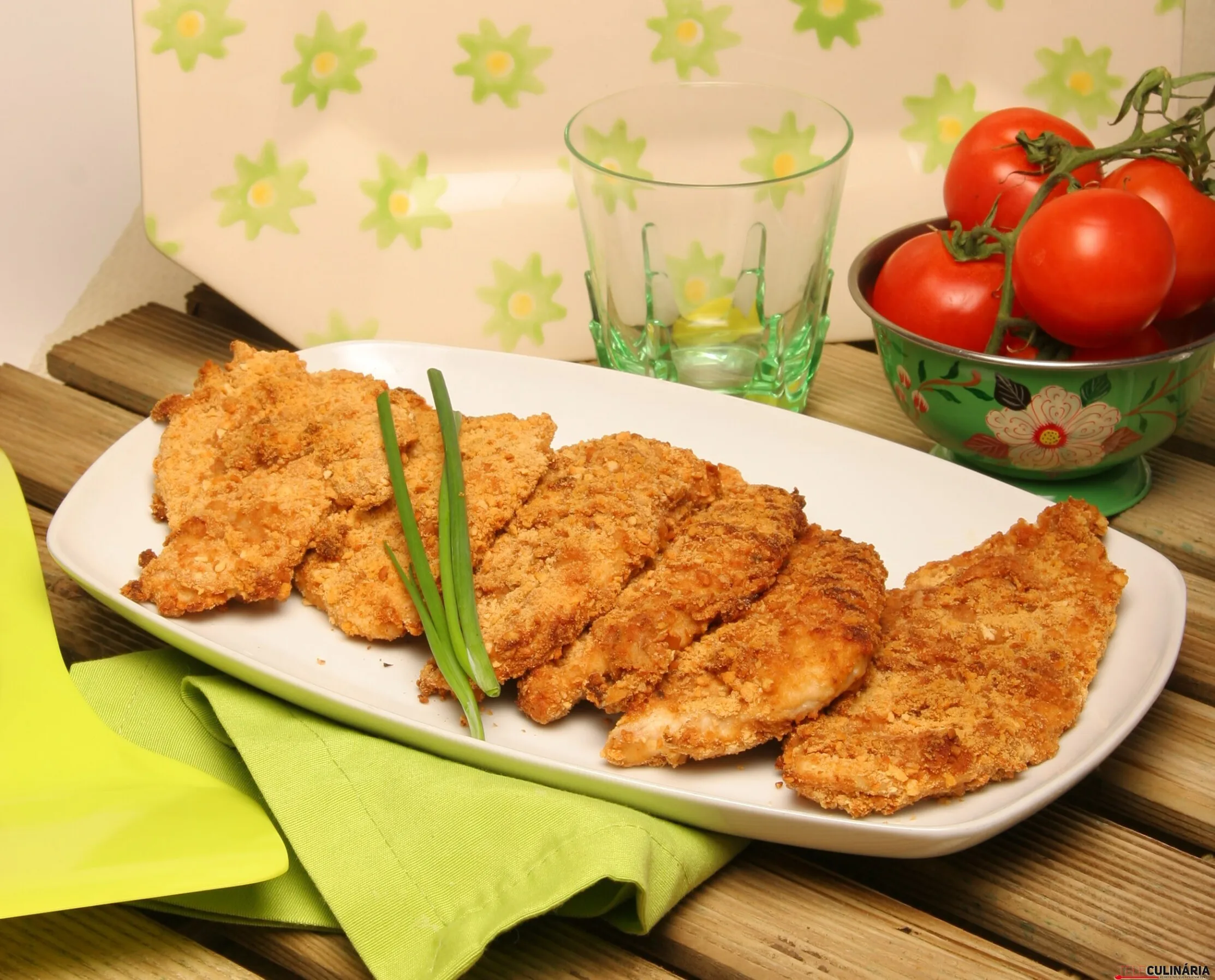 Escalopes de frango panados