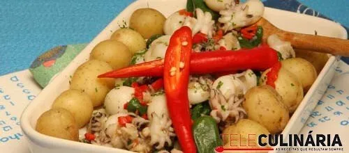 Choquinhos com pimentos padrón