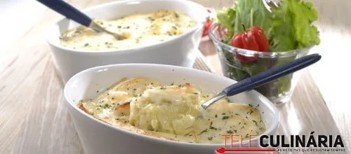 Red fish gratinado no forno
