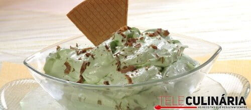 Creme de menta com pepitas de chocolate