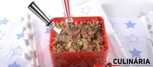 Puré de batata com picadinho de carne