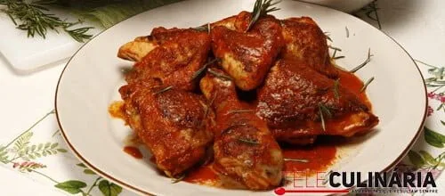 Frango de churrasco com cuscuz