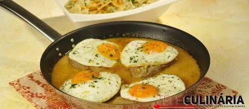 Bifes de novilho na frigideira