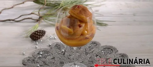 Papos de anjo com creme de gemas