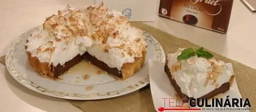 Tarte de chocolate merengada