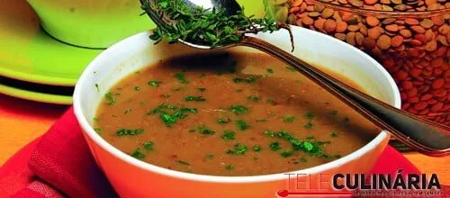 Creme de lentilhas