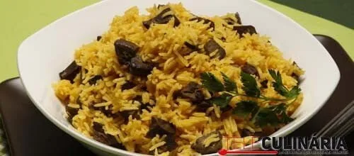 Receita de Arroz de miúdos