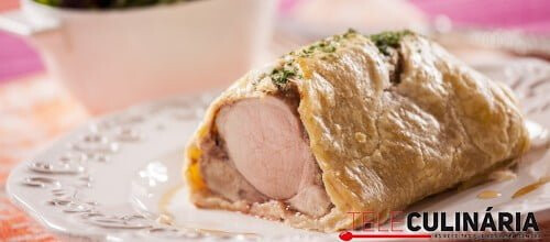 Lombinhos de porco com massa folhada