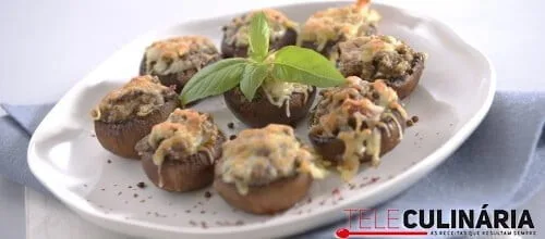 Cogumelos gratinados