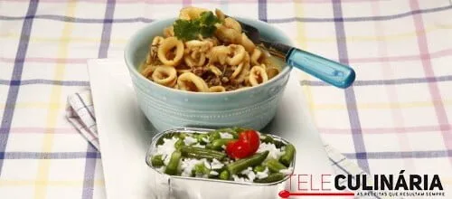 Lulas no tacho com mostarda