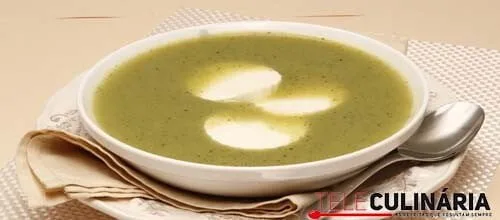 Creme frio de curgete com queijo fresco