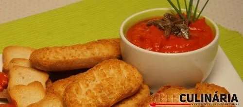 Pasta de sardella de pimentos e anchovas
