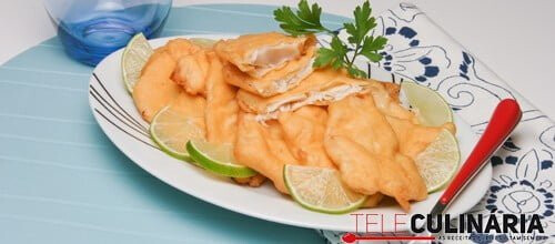 Tempura de filetes de pescada