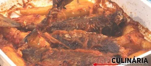 Carapaus assados no forno saborosos