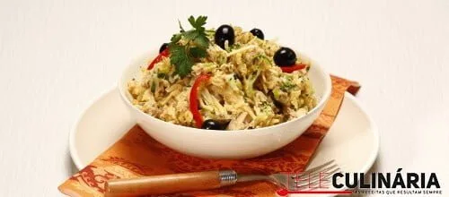 Brás de atum com alho francês