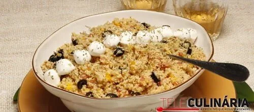 Salada fresca de cuscuz