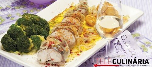 Pescada assada à moda da casa