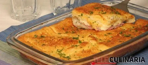 Soufflé de queijo e fiambre