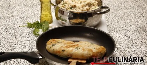 Migas de bacalhau na frigideira